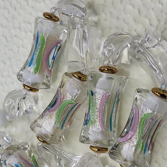 WHITE Bead Necklace Casual Boho Summer Fashion Trendy Necklace - Picture 3 of 7